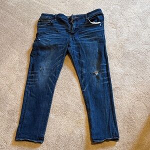 American Eagle Outfitters Dark Blue Skinny Jeans 38x32